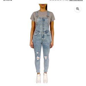 NWT No Boundaries Juniors Skinny Denim Overall
